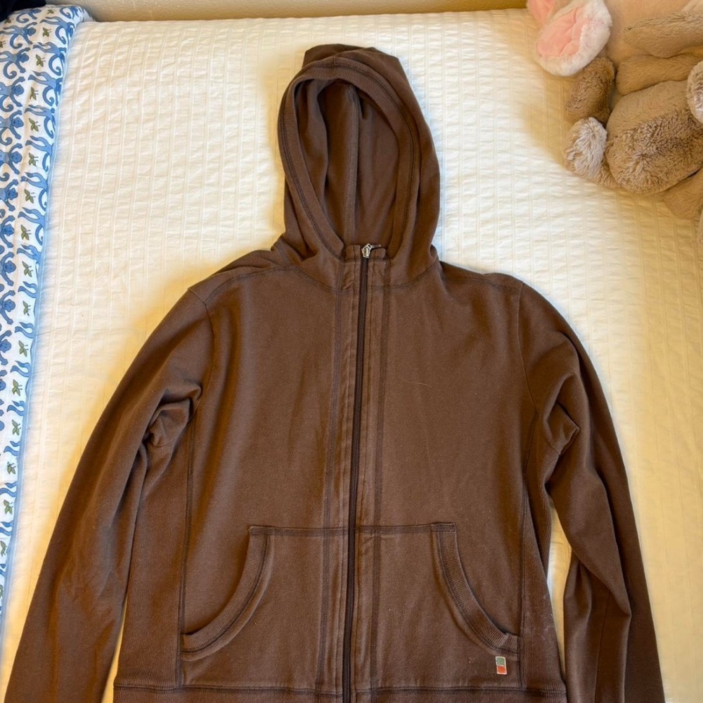 Vintage Lucy Brown Zip-Up Hoodie